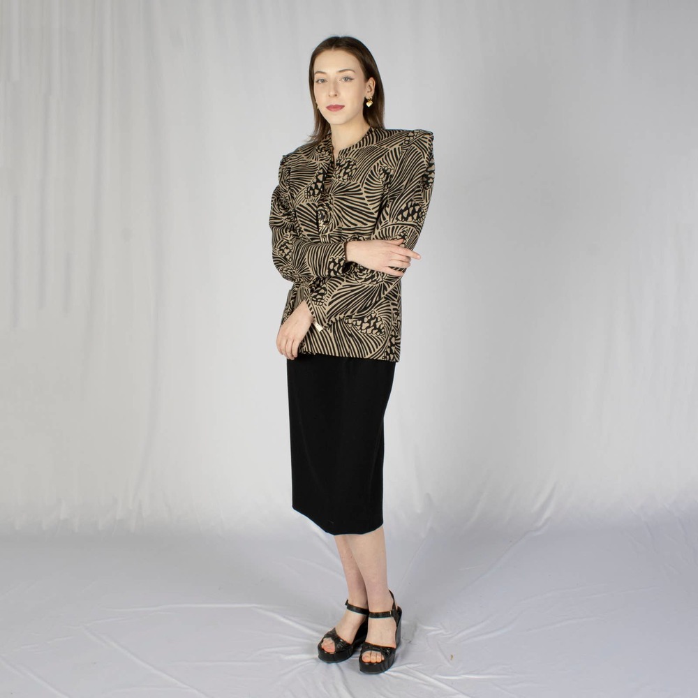 Carolina Herrera Vintage 90s 3-Piece Print set | Bust 40 | VTG Vintage